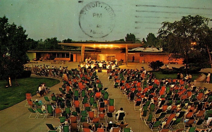 Lake St. Clair Metropark (Metro Beach, Metropolitan Beach) - Vintage Postcard (newer photo)